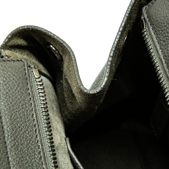 Saint Laurent Cabas Rive Gauche Leather Shoulder Bag Grey - Picture 7 of 10